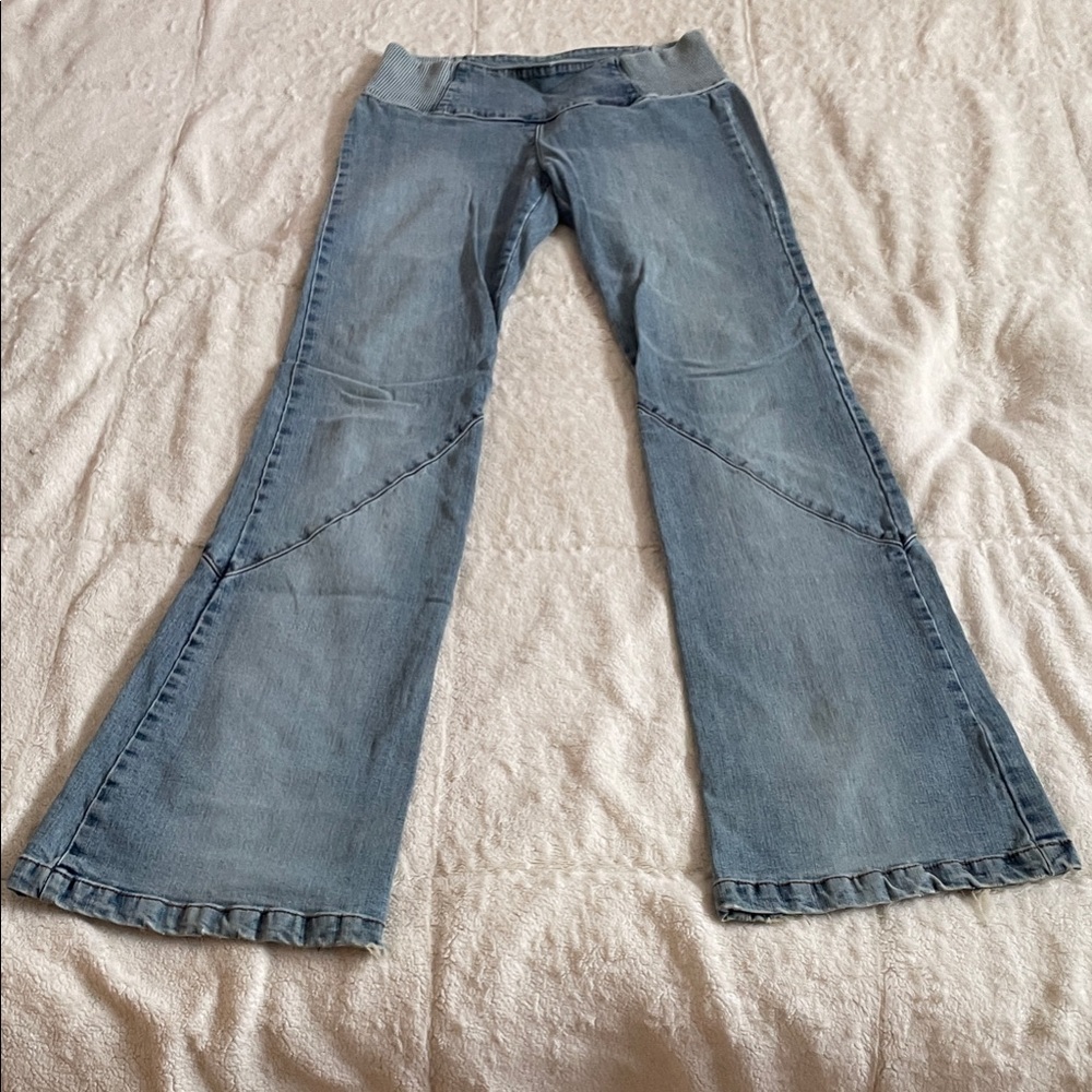💎Y2K Low-Rise Flare Jeans TENSION Size S/M - Picture 4 of 13